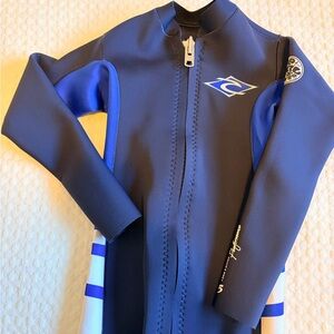 Rip Curl Kids Navy and Royal Blue Rashguard